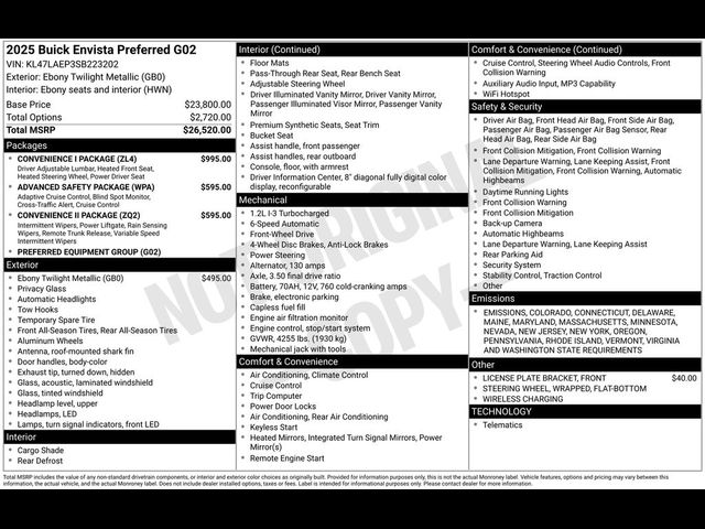 2025 Buick Envista Preferred