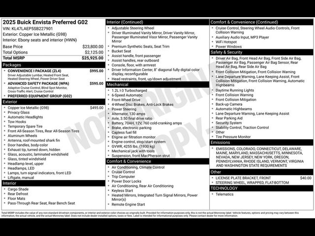 2025 Buick Envista Preferred