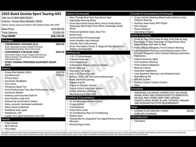 2025 Buick Envista Sport Touring