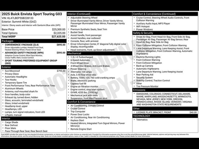 2025 Buick Envista Sport Touring