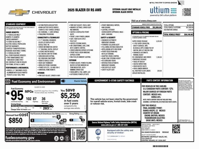 2025 Chevrolet Blazer EV AWD RS
