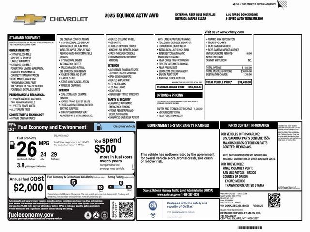 2025 Chevrolet Equinox AWD ACTIV