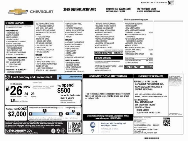 2025 Chevrolet Equinox AWD ACTIV