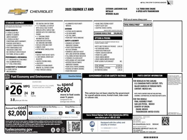 2025 Chevrolet Equinox AWD LT