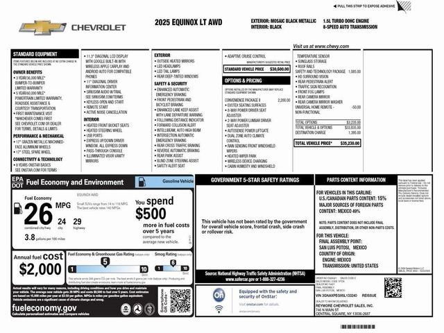 2025 Chevrolet Equinox AWD LT