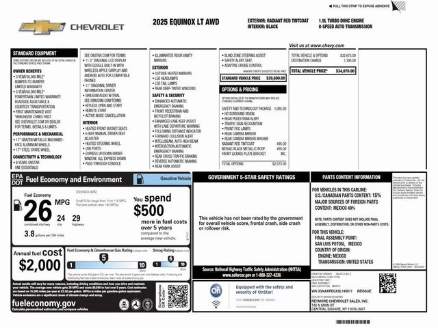 2025 Chevrolet Equinox AWD LT