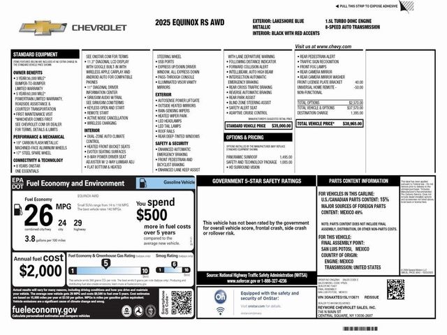 2025 Chevrolet Equinox AWD RS