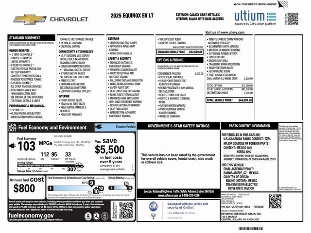 2025 Chevrolet Equinox EV LT