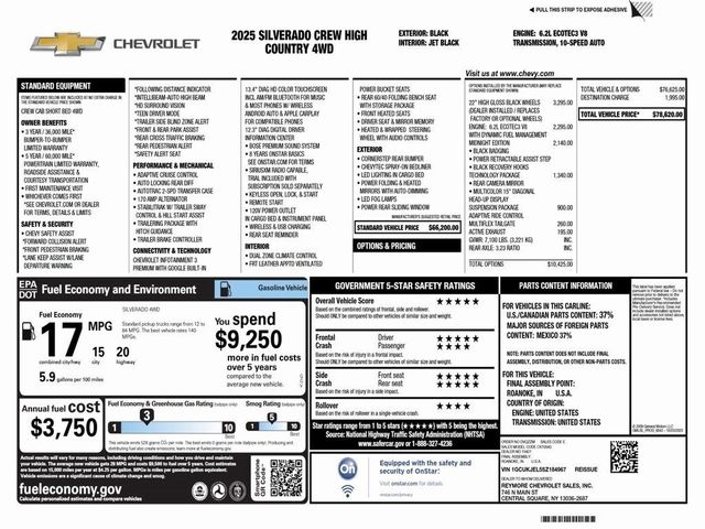 2025 Chevrolet Silverado 1500 High Country