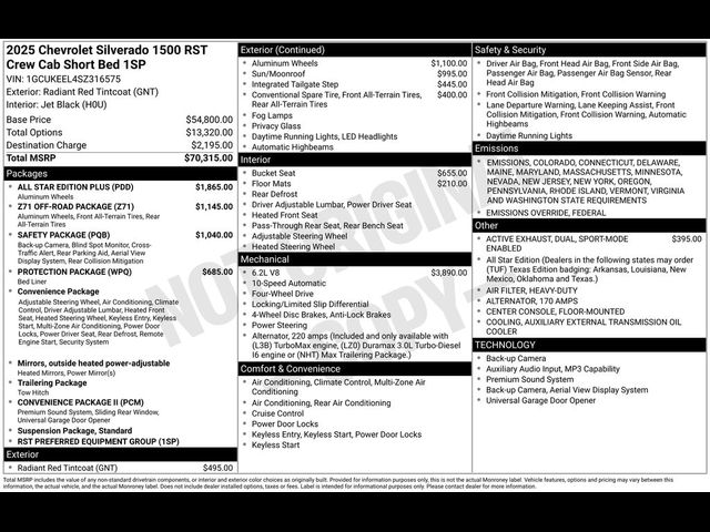 2025 Chevrolet Silverado 1500 RST