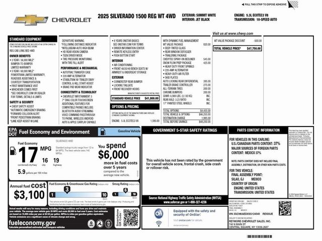 2025 Chevrolet Silverado 1500 Work Truck