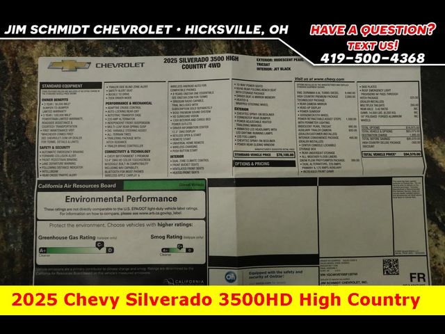 2025 Chevrolet Silverado 3500HD High Country