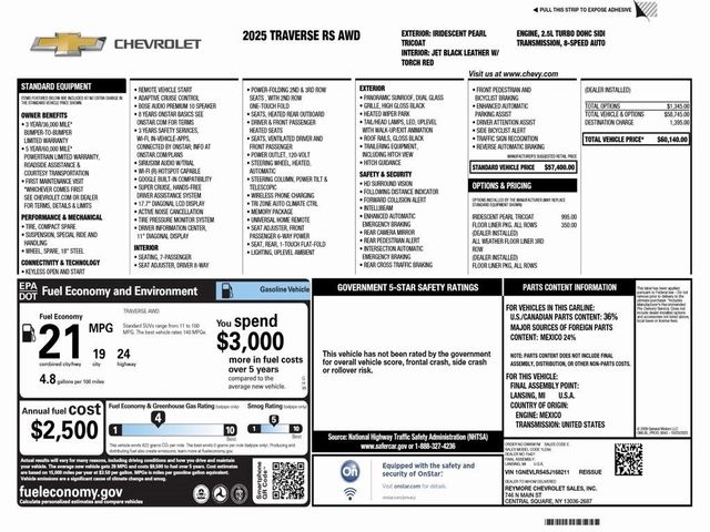 2025 Chevrolet Traverse AWD RS