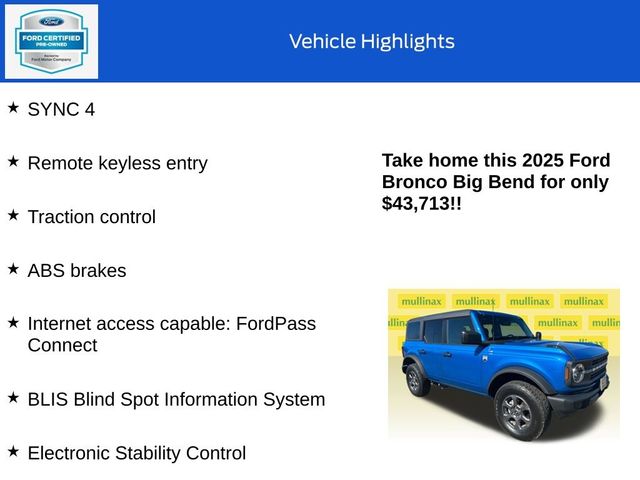 2025 Ford Bronco Big Bend