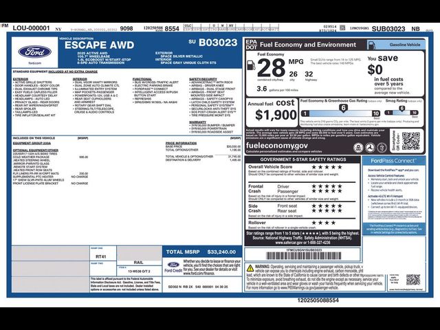 2025 Ford Escape Active