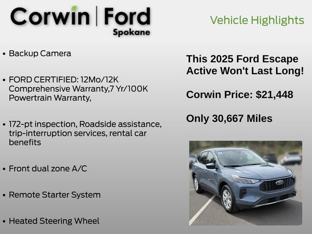 2025 Ford Escape Active