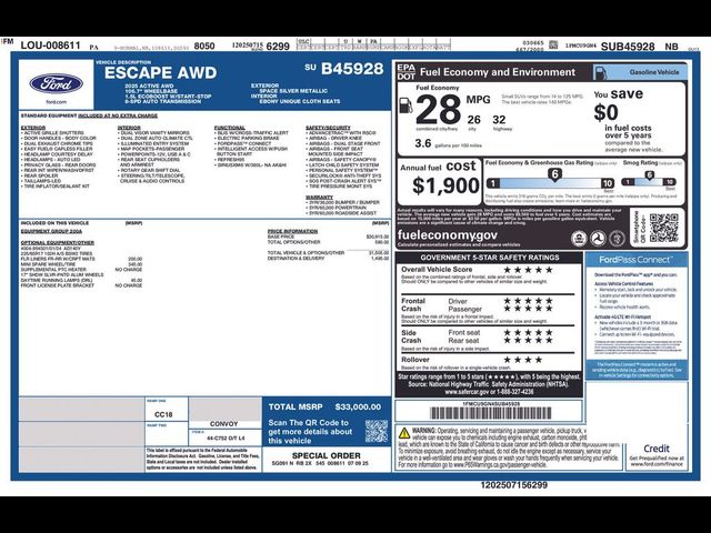 2025 Ford Escape Active