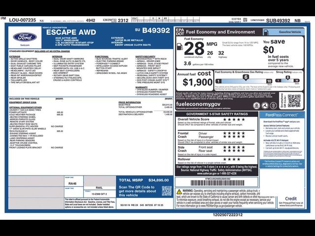 2025 Ford Escape Active