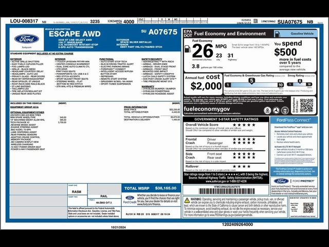 2025 Ford Escape ST-Line Select