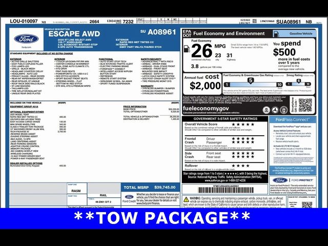 2025 Ford Escape ST-Line Select