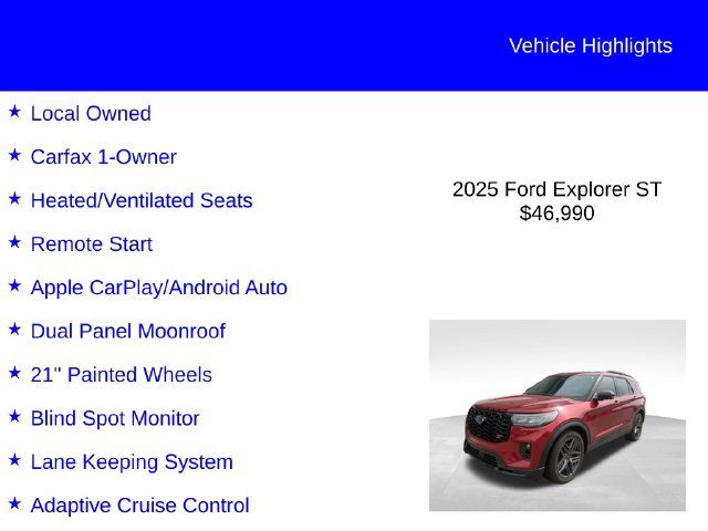 2025 Ford Explorer ST
