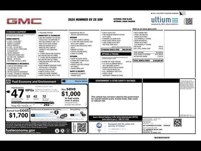 2025 GMC HUMMER EV SUV 2X