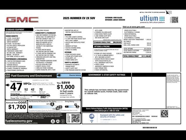 2025 GMC HUMMER EV SUV 2X