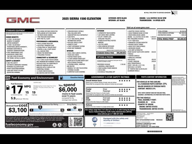 2025 GMC Sierra 1500 Elevation