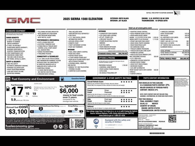 2025 GMC Sierra 1500 Elevation