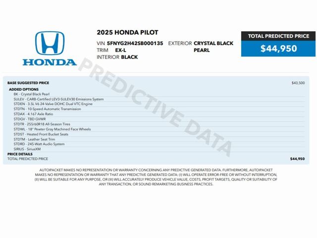 2025 Honda Pilot EX-L