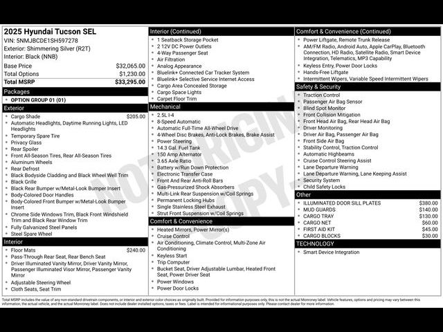 2025 Hyundai Tucson SEL