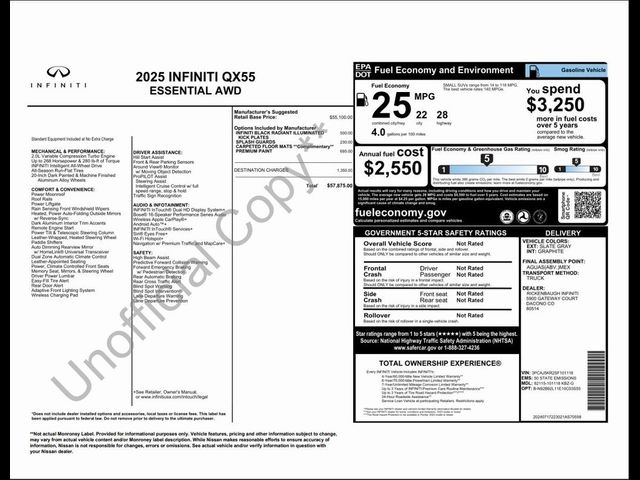2025 INFINITI QX55 Essential