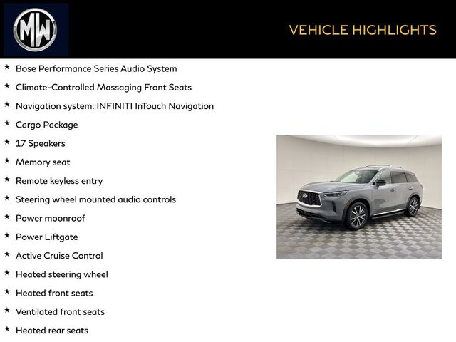 2025 INFINITI QX60 Sensory