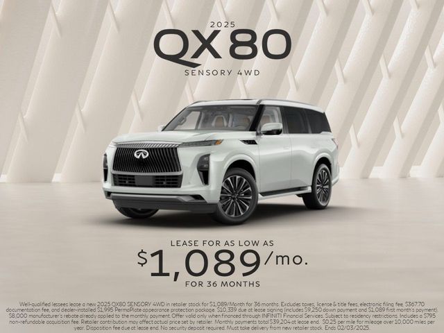 2025 INFINITI QX80 Sensory