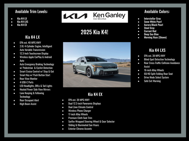 2025 Kia K4 LXS