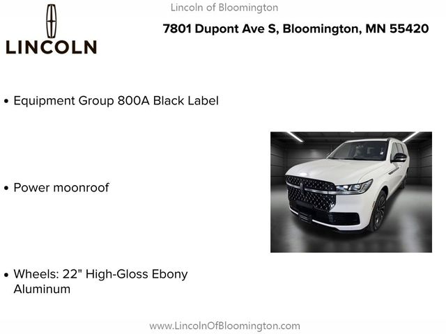 2025 Lincoln Navigator L Black Label