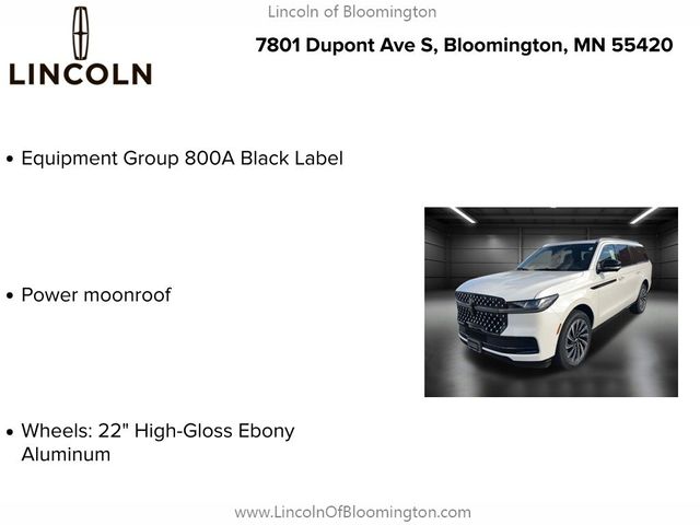 2025 Lincoln Navigator L Black Label