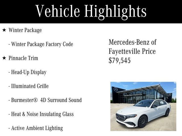2025 Mercedes-Benz E-Class 350