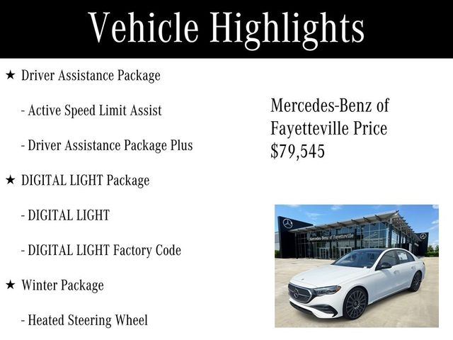 2025 Mercedes-Benz E-Class 350