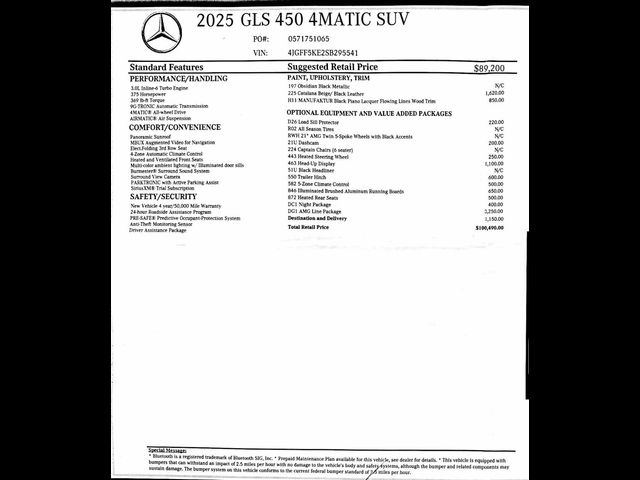 2025 Mercedes-Benz GLS 450