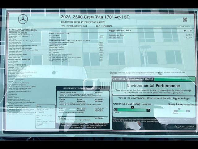 2025 Mercedes-Benz Sprinter Base