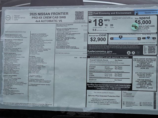 2025 Nissan Frontier PRO-4X