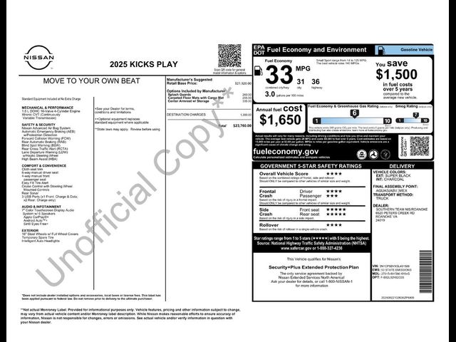 2025 Nissan Kicks Play S