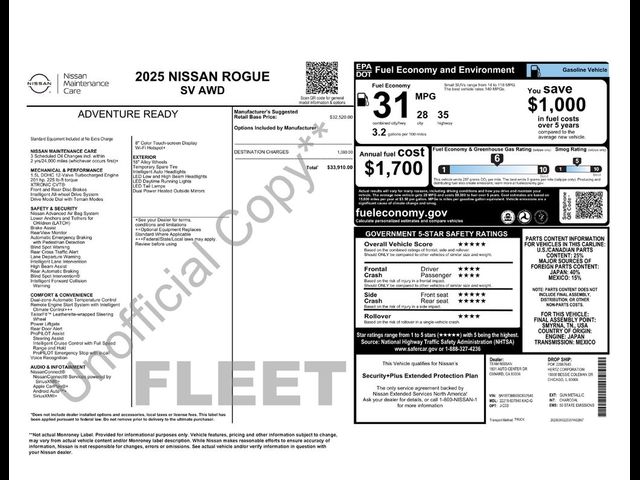2025 Nissan Rogue SV