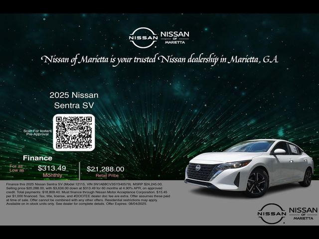 2025 Nissan Sentra SV