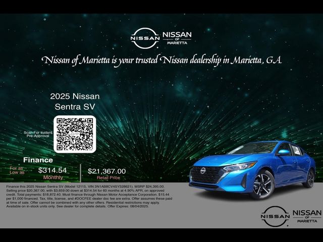 2025 Nissan Sentra SV