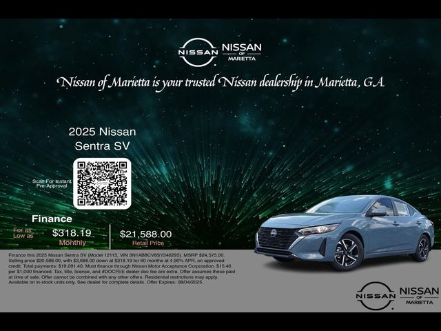 2025 Nissan Sentra SV
