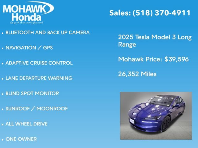 2025 Tesla Model 3 Long Range