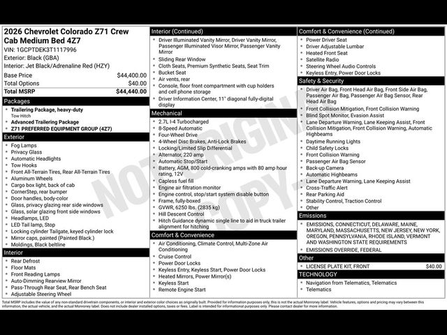 2026 Chevrolet Colorado Z71