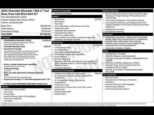 2026 Chevrolet Silverado 1500 LT Trail Boss